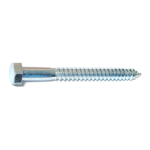 1/2" x 5" Zinc Plated Grade 2 / A307 Steel Hex Head Lag Screws