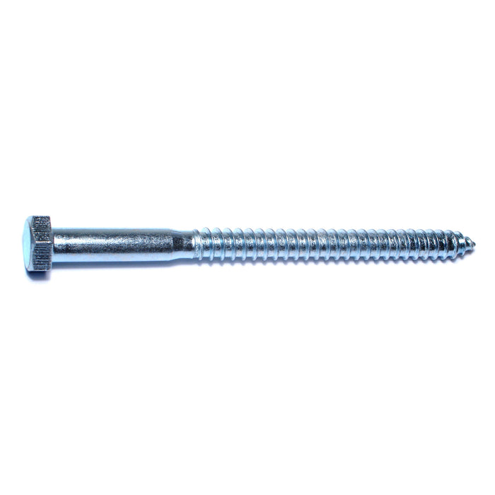 1/2" x 7" Zinc Plated Grade 2 / A307 Steel Hex Head Lag Screws