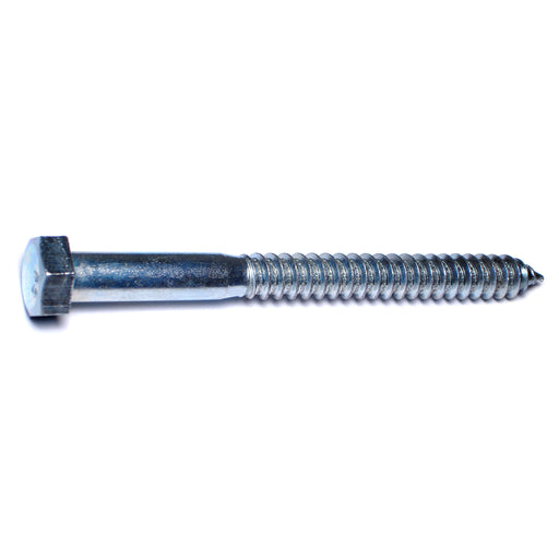 5/8" x 7" Zinc Plated Grade 2 / A307 Steel Hex Head Lag Screws