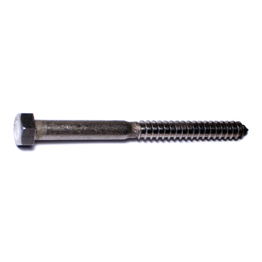 3/4" x 5" Zinc Plated Grade 2 / A307 Steel Hex Head Lag Screws