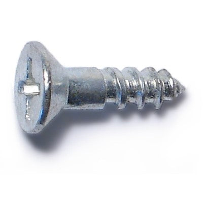 #6 x 1/2" Zinc Plated Steel Phillips Flat Head Wood Screws