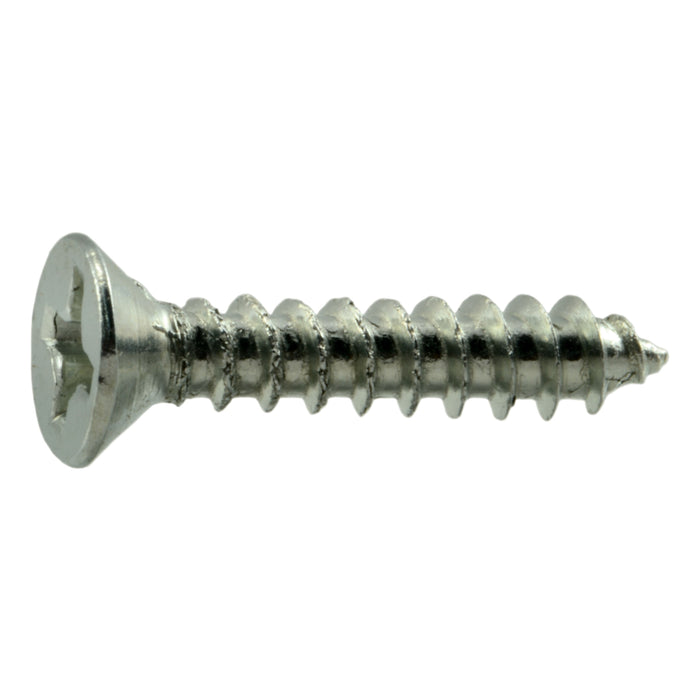 #6 x 3/4" Zinc Plated Steel Phillips Flat Head Wood Screws