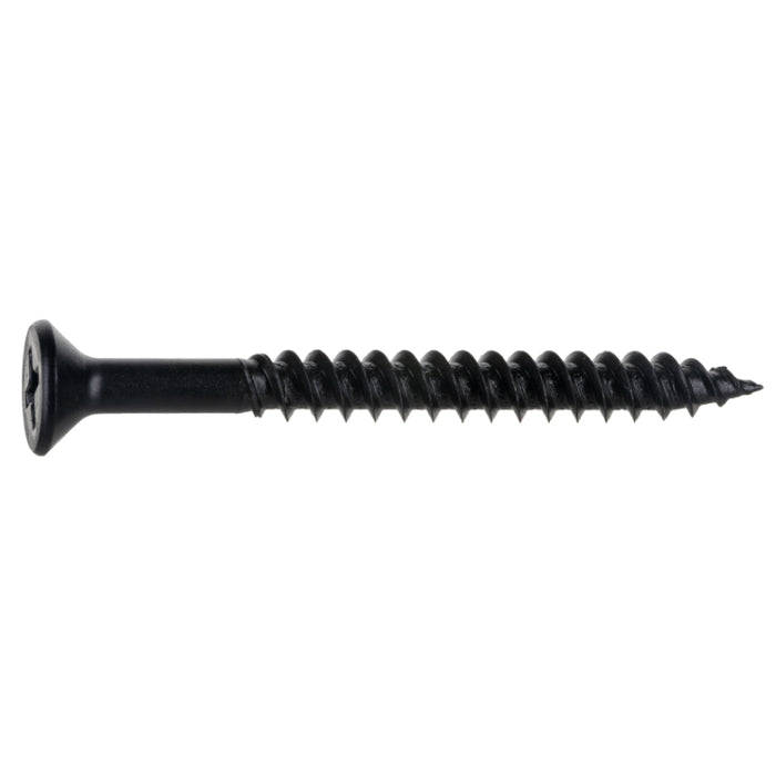 #8 x 1-3/4" Black Phosphate Steel Phillips Flat Head TwinFast Wood Screws