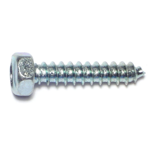 5/16" x 1-1/2" Zinc Plated Steel Indented Hex Head Sheet Metal Screws