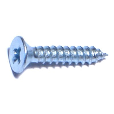 #4 x 5/8" Zinc Plated Steel Phillips Flat Head Sheet Metal Screws