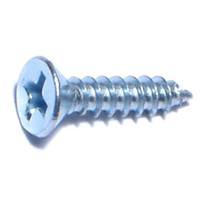 #6 x 5/8" Zinc Plated Steel Phillips Flat Head Sheet Metal Screws