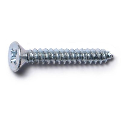 #6 x 1" Zinc Plated Steel Phillips Flat Head Sheet Metal Screws