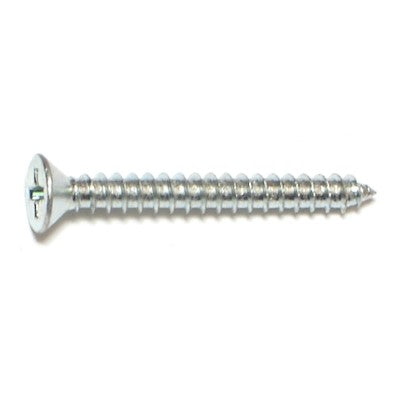 #6 x 1-1/4" Zinc Plated Steel Phillips Flat Head Sheet Metal Screws