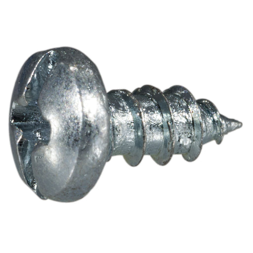 #4 x 1/4" Zinc Plated Steel Combo Pan Head Sheet Metal Screws