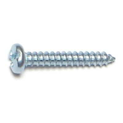 #4 x 3/4" Zinc Plated Steel Combo Pan Head Sheet Metal Screws