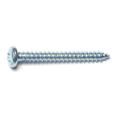 #6 x 1-1/4" Zinc Plated Steel Combo Pan Head Sheet Metal Screws