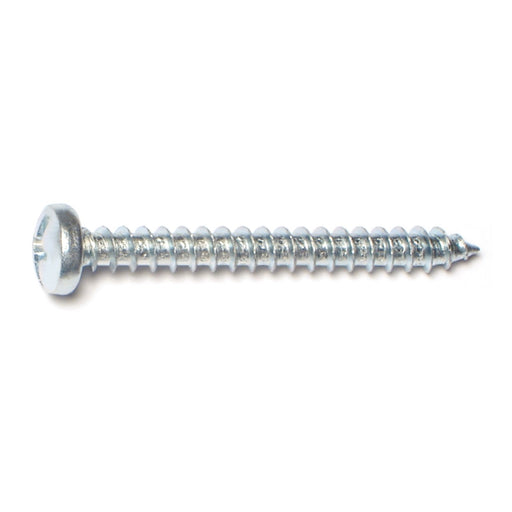 #10 x 1-3/4" Zinc Plated Steel Combo Pan Head Sheet Metal Screws