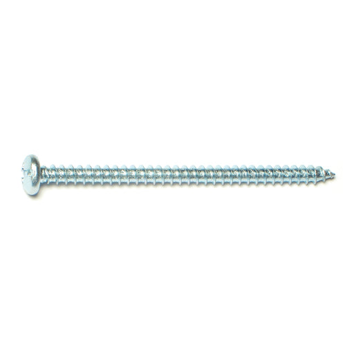 #10 x 3" Zinc Plated Steel Combo Pan Head Sheet Metal Screws