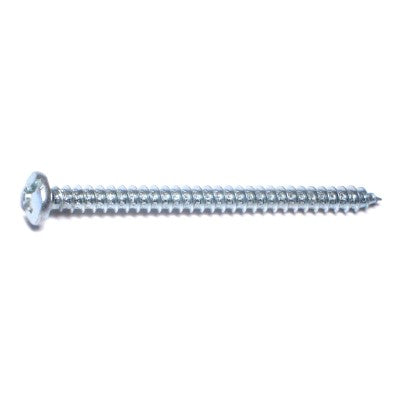 #12 x 3" Zinc Plated Steel Combo Pan Head Sheet Metal Screws