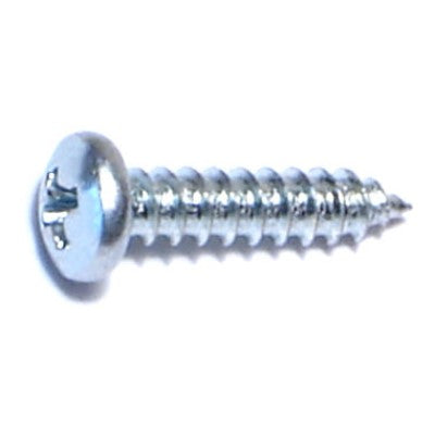 #4 x 1/2" Zinc Plated Steel Phillips Pan Head Sheet Metal Screws