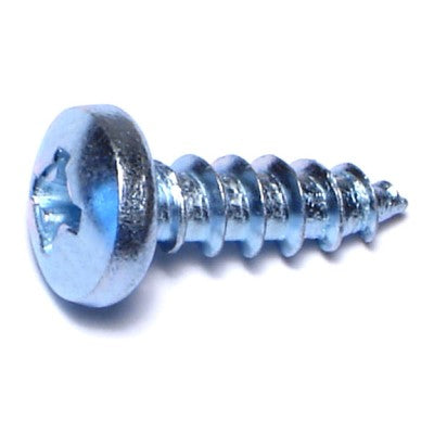 #10 x 5/8" Zinc Plated Steel Phillips Pan Head Sheet Metal Screws