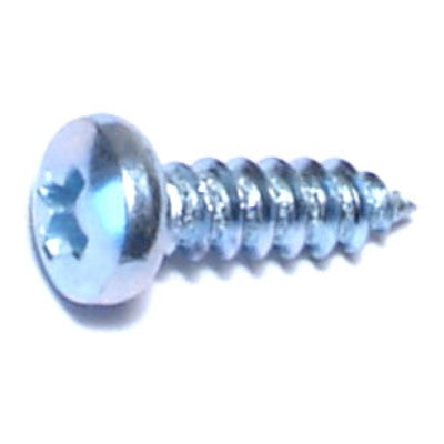 #4 x 3/8" Zinc Plated Steel Phillips Pan Head Sheet Metal Screws