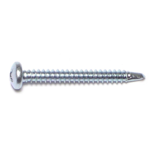 #8-18 x 1-1/2" Zinc Plated Steel Phillips Pan Head Self-Drilling Screws