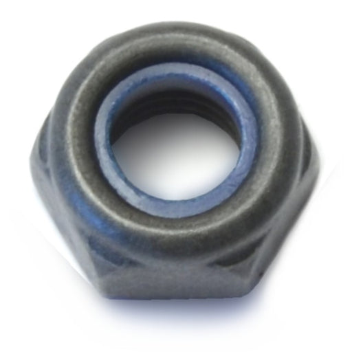 8mm-1.25 Black Phosphate Class 8 Steel Coarse Thread Nylon Insert Lock Nuts