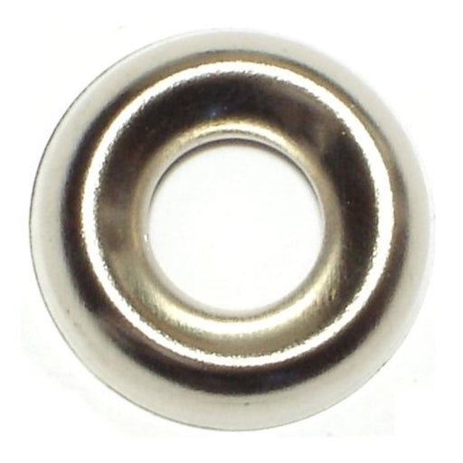 #14 x 21/64" x 25/32" Nickel Plated Steel Finishing Washers