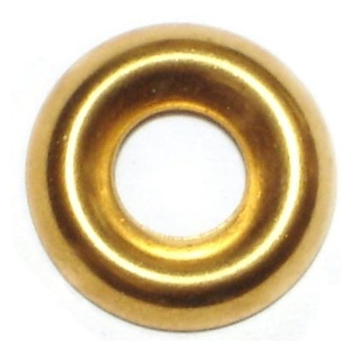 #10 x 7/32" x 19/32" Brass Finishing Washers