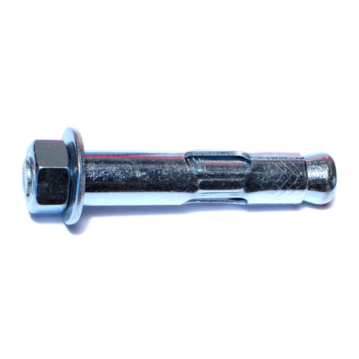 5/8" x 3" Zinc Plated Steel Hex Nut Sleeve Anchors