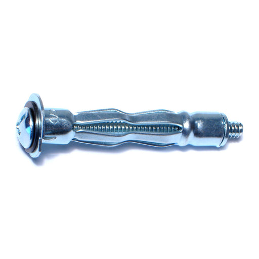 3/16"-24 Zinc Plated Steel Coarse Thread Short Pan Head Hollow Wall Anchors