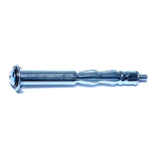 3/16"-24 Zinc Plated Steel Coarse Thread Extra Long Pan Head Hollow Wall Anchors