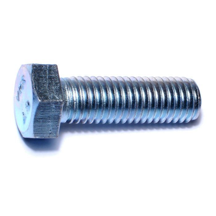 5/8"-11 x 2" Zinc Plated Grade 2 / A307 Steel Coarse Thread Hex Bolts