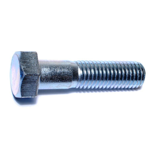 5/8"-11 x 2-1/2" Zinc Plated Grade 2 / A307 Steel Coarse Thread Hex Bolts