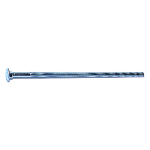 1/4"-20 x 7" Zinc Plated Grade 2 / A307 Steel Coarse Thread Carriage Bolts