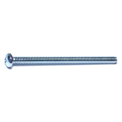 #10-24 x 3" Zinc Plated Steel Coarse Thread Combo Round Head Machine Screws