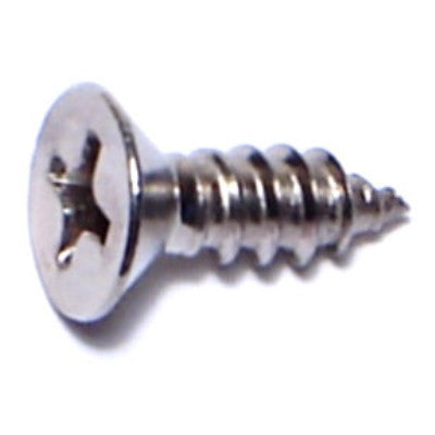 #8 x 3/8" 18-8 Stainless Steel Phillips Flat Head Sheet Metal Screws