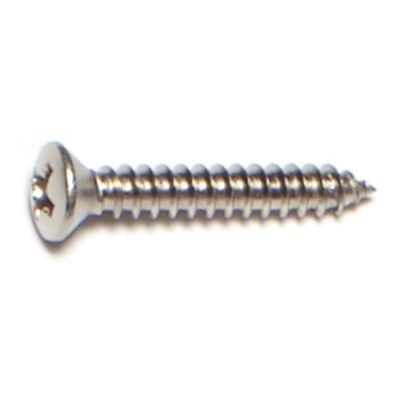 #4 x 3/4" 18-8 Stainless Steel Phillips Oval Head Sheet Metal Screws