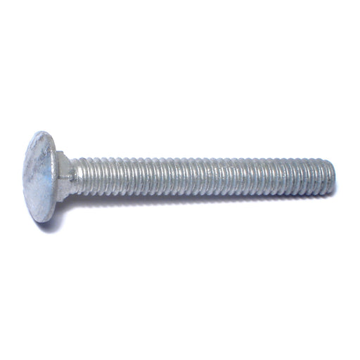 1/4"-20 x 2" Hot Dip Galvanized Grade 2 / A307 Steel Coarse Thread Carriage Bolts