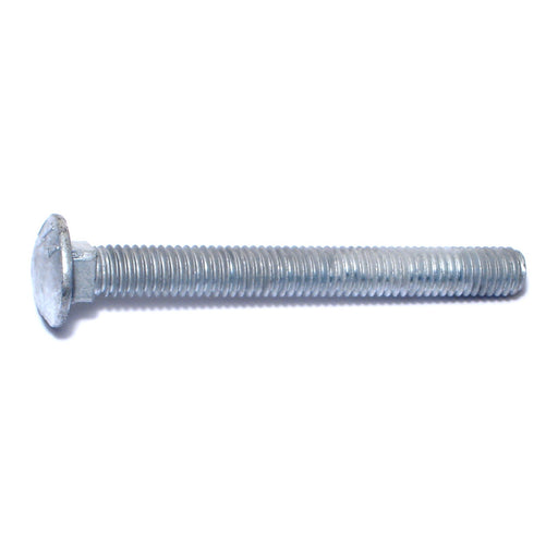 3/8"-16 x 3-1/2" Hot Dip Galvanized Grade 2 / A307 Steel Coarse Thread Carriage Bolts