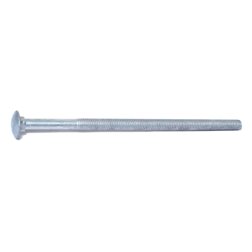 3/8"-16 x 8" Hot Dip Galvanized Grade 2 / A307 Steel Coarse Thread Carriage Bolts