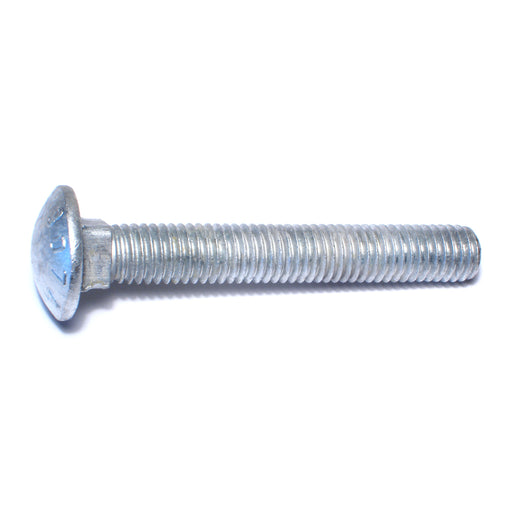 1/2"-13 x 3-1/2" Hot Dip Galvanized Grade 2 / A307 Steel Coarse Thread Carriage Bolts