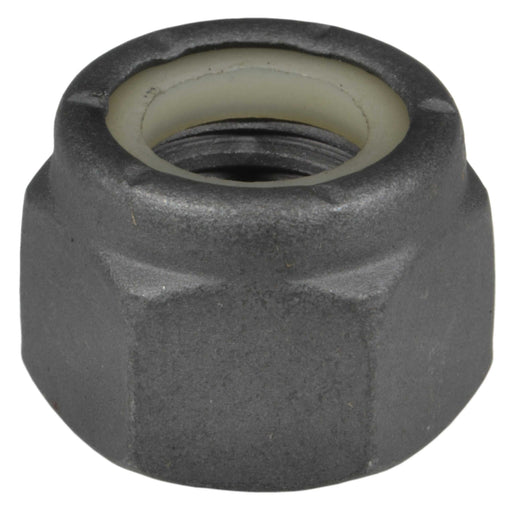 1/2"-13 Black Phosphate Grade 2 Steel Coarse Thread Nylon Insert Lock Nuts