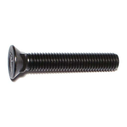 1/2"-13 x 3" Plain Grade 5 Steel Coarse Thread Flat Head Plow Bolts