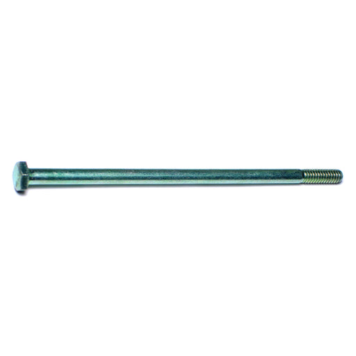 1/4"-20 x 5-1/2" Green Rinsed Zinc Plated Grade 5 Steel Coarse Thread Hex Cap Screws