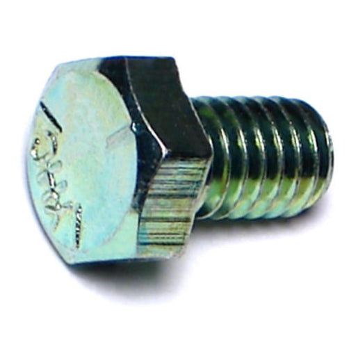 5/16"-18 x 1/2" Green Rinsed Zinc Plated Grade 5 Steel Coarse Thread Hex Cap Screws