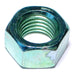 3/4"-10 Green Rinsed Zinc Plated Grade 5 Steel Coarse Thread Hex Nuts