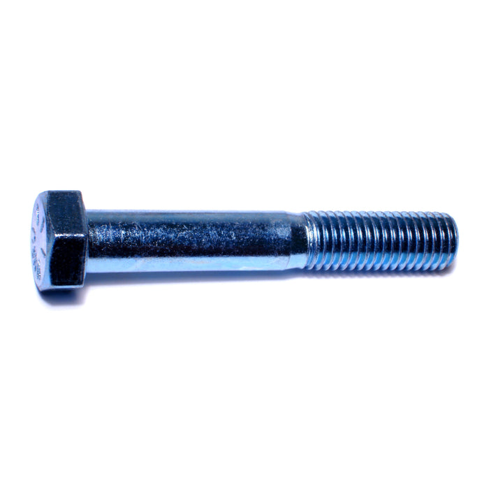 5/8"-11 x 4" Zinc Plated Grade 8 Steel Coarse Thread Hex Cap Screws