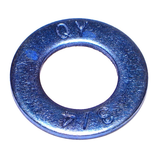 3/4" x 13/16" x 7/16" Zinc Plated Grade 8 Steel SAE Flat Washers