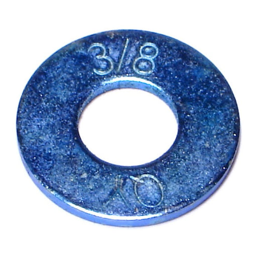 3/8" x 7/16" x 1" Zinc Plated Grade 8 Steel USS Flat Washers