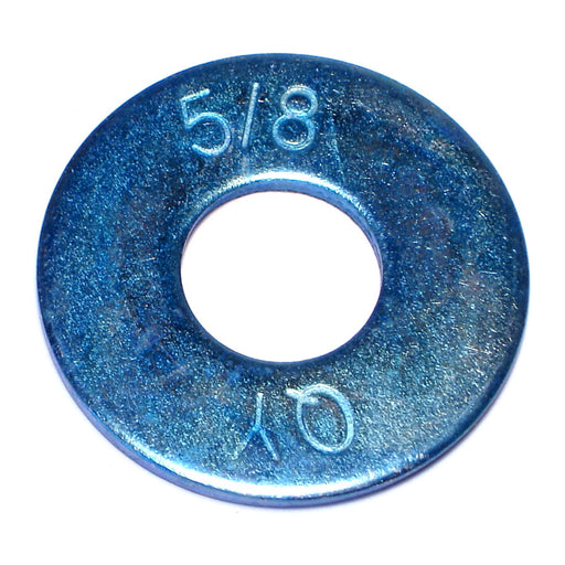 5/8" x 11/16" x 1-3/4" Zinc Plated Grade 8 Steel USS Flat Washers