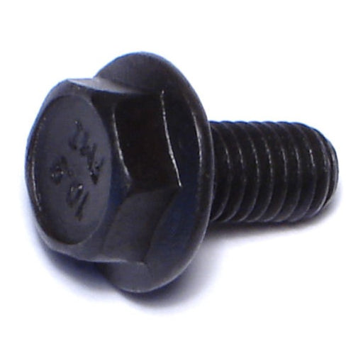 6mm-1.0 x 12mm Black Phosphate Class 10.9 Steel Coarse Thread Hex Washer Head Flange Bolts