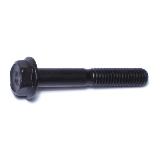 6mm-1.0 x 40mm Black Phosphate Class 10.9 Steel Coarse Thread Hex Washer Head Flange Bolts