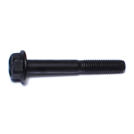 6mm-1.0 x 45mm Black Phosphate Class 10.9 Steel Coarse Thread Hex Washer Head Flange Bolts